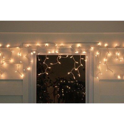 Holiday Time 200 Frost White & Blue Twin-Cicle Lights Icicle White Wire Christma 