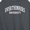 Women's - Instant Message - Overthinkers University Graphic Racerback Tank - 2 of 4