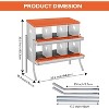 TackView Galvanized Steel Chicken Nesting Box with Compartments – Wall-Mount Egg Laying Box with Large Vented Holes - 3 of 4