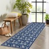 Floral Area Rugs Boho Style Washable Low Pile Non Slip Indoor Carpet for Nursery Playroom Bedroom Living Room - 3 of 4