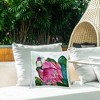Stupell Industries Hummingbird And Protea Outdoor Decorative Throw Pillow, 18 x 18 - 3 of 3