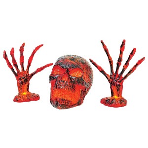 Funworld Light-Up Smoldering Skull Grave Breaker Halloween Decor - 1 of 3