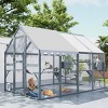 AZL1 Life Concept Pet Crates and Houses Large Outdoor Cat Enclosure with Multi Level Platforms Sun Shade, Gray, 108.26"*68.31"*59.84" - 2 of 4