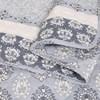 Bohemian Quilt Set Full Queen Size 3 Piece, Lightweight Soft Reversible Bedspread Sets for All Season 1 Quilt 2 Pillow Shams - 3 of 4