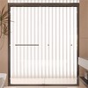 56"-60"Wx70" H Semi-Frameless Double Sliding Shower Door, Bypass Shower Door, 1/4" (6mm) Thick SGCC Tempered Glass Door - 2 of 4