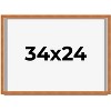 PosterPalooza | Classic Brown Picture Frame - UV Acrylic, Backing Board, Hanging Hardware Included - 2 of 4