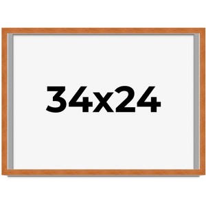 PosterPalooza | Modernist Brown Picture Frame - UV Acrylic, Backing Board, Hanging Hardware Included - 1 of 4