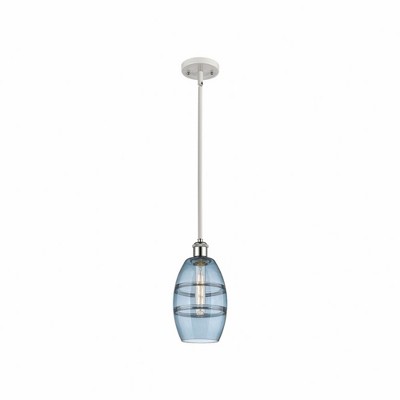Vaz - 1 Light Stem Hung Mini Pendant In Industrial Style-8.13 Inches Tall and 5.88 Inches Wide