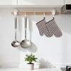 REGALWOVEN Durable Heat Resistant Waterproof Easy to Clean Kitchen Pot Holders and Oven Gloves for Cooking and Baking Oven Mitts - 2 of 4