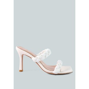 Beladona Double Braided Strap Mid Heel Women Sandals - 1 of 4