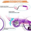 hykolity 14 16 Inch Kids Bike, Girls Bicycle for Age 3-7 with Training Wheel, Cute Doll Seat, Removable Basket, Adjustable Saddle, and Dual Brake - 4 of 4