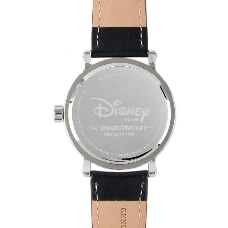 Men&#39;s Disney Mickey Mouse Shinny Black &#38; White Vintage Articulating Watch with Alloy Case - Black, 4 of 6