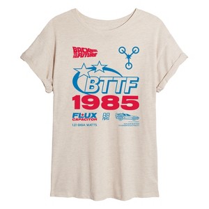 Women's - Back to the Future - Jersey Americana Oversized Graphic T-Shirt - 1 of 4