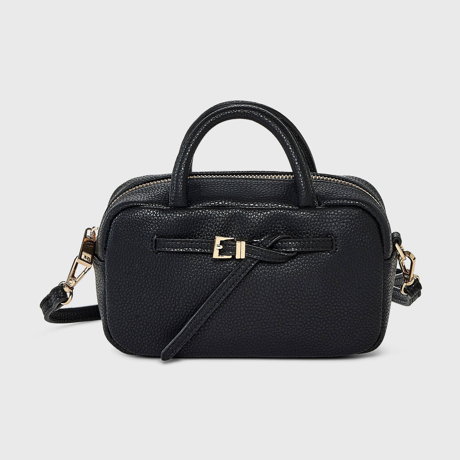 Small Satchel Crossbody Bag - A New Day™ Black