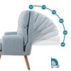 NicBex Modern Accent Chair and Ottoman Sets, Ergonomic Recliner Chair with Adjustable Backrest, Living Room Chair for Bedroom - 4 of 4