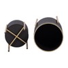 Sevobal Planters 2 Small Plant Pot with Drainage Plug and Stand and Legs for Indoor Home Office Table Plants Flowers Herb, Black, 14"*14"*23" - 4 of 4