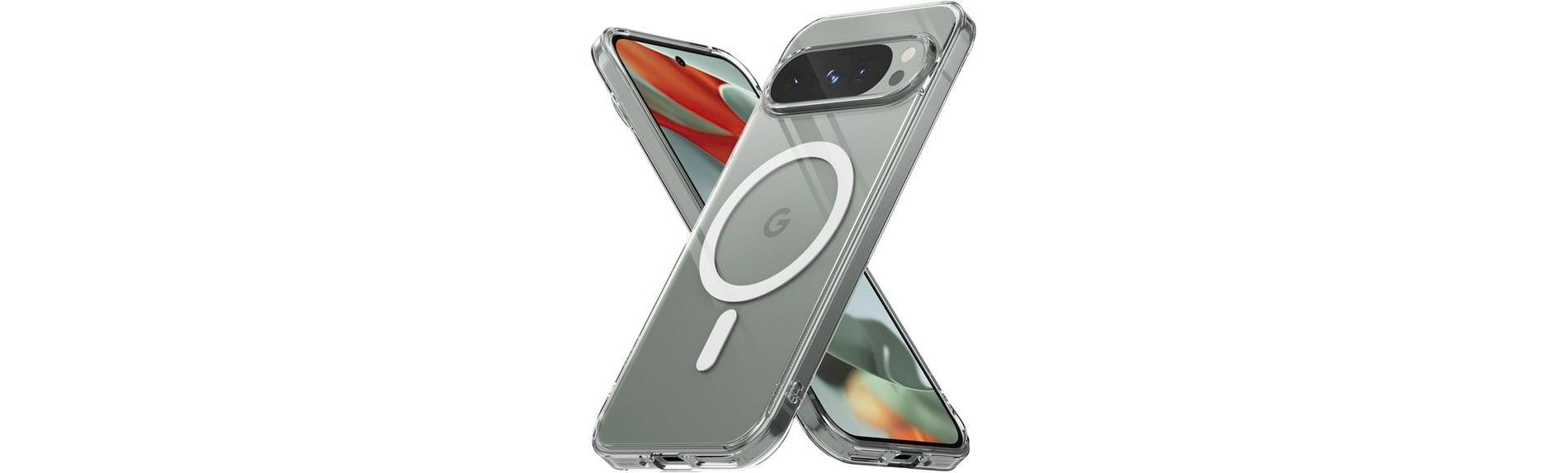 Entronix [Magnetic] Case Compatible with Pixel 10/10 Pro - [Hard Back] Slim Clear