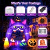 Fun Little Toys 7.3FT Halloween Decorations - Outdoor Inflatable Pumpkin Photo Frame with Candies, Built-in LEDs for Blow Up Decor - 2 of 4
