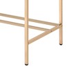Metal & Synthetic Wood Modern Rectangular Writing Desk with USB Port - 3 of 4