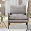 Grungis Velvet Accent Chair with Solid Wood Frame,30.2'' W Leisure Chair with Thick Seat Cushion,Arm Chair for Bedroom,Reading Room - 2 of 4