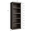 3 Tier Bookcase, Farmhouse Book Shelf with Storage - 2 of 4
