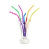 Norpro Silicone Reusable Color Changing Straws with Cleaning Brush, Set of 6 - 3 of 4
