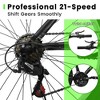 YONWAY 24 Inch Carbon Steel Frame Mountain Bike, Front Suspension Sport Bicycle, 21-Speed Dual V-Brake for City Commuters and Short Trip - 4 of 4