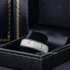 Jewelry Avalanche 8mm Dome Black IP Deer Antler Inlay Tungsten Carbide Mens Wedding Band - 4 of 4