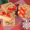 Christmas Gift Boxes with Lids 10 Pack - Red Ribbon and Hollow Cutout Tree Design for Holiday Birthday Wedding Party Gift Wrapping - 3 of 4