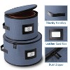 StorageBud Fine China Storage Containers, Durable Dinnerware Storage Set, Hard Shell Quilted Dish Storage Boxes with Felt Dividers - 4 of 4