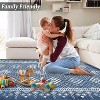 Acekool Area Rug Machine Washable Geometric Low Pile Non Slip Indoor Carpet for Living Room Bedroom Nursery - 4 of 4