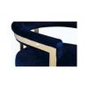 Meridian Furniture,Marcello Navy Velvet Counter Stool, Set of 2 - 4 of 4