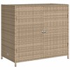 Garden Storage Cabinet Beige PE Rattan 32.7 in x 17.7 in x 29.9 in - 2 of 4