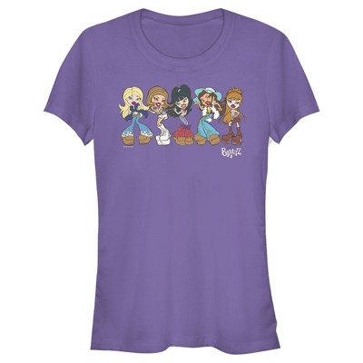 Juniors Womens Bratz Groovy Fashion T-shirt : Target