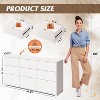 GALAXHERO 9-Drawer Dresser, Modern Wood Chest with Metal Handles, TV Stand for 75" TV, Storage Organizer for Bedroom, Living Room, Office - 2 of 4