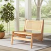 Karl Home | 31 In. PE Wicker Rubberwood Accent Chair - 4 of 4