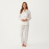 Anna-Kaci Lounge Women's 2-Piece Set Printed Button Front Pajama Top with Contrast Piping and Matching Relaxed Fit Lounge Pants - 3 of 4