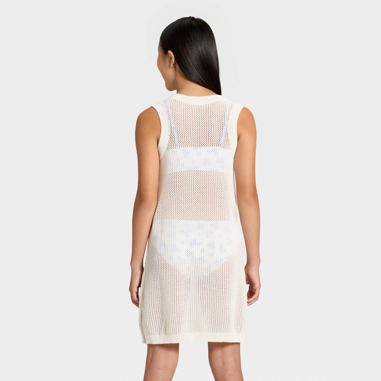 Платья Art Class Solid Crochet Dress Swimsuit Cover-Up для девочек, цвет: Белый — фото 2