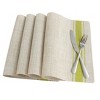 Unique Bargains Heat-Resistant Non-skid Removable Woven PVC Table Placemat 18'' x 12'' 4 Pcs - 3 of 4