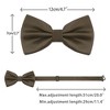 INSPIRE CHIC Men's Adjustable Solid Pre-tied Bow Tie - 3 of 4
