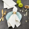 Design Imports  Variegated Napkin Set 6 Piece, Off-White, 20X20" - 3 of 4
