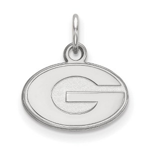 Black Bow Jewelry 14k White Gold Georgia Bulldogs NCAA Extra Small Pendant - 1 of 3