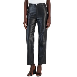 I.N.C International Concepts Womens Faux Leather Casual Trouser Pants - 1 of 1
