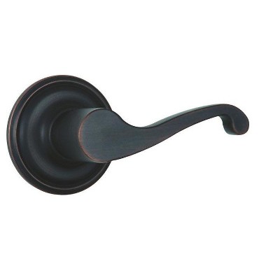 Brinks Push Pull Rotate Glenshaw Oil Rubbed Bronze Privacy Lock KW1 1.75 in.