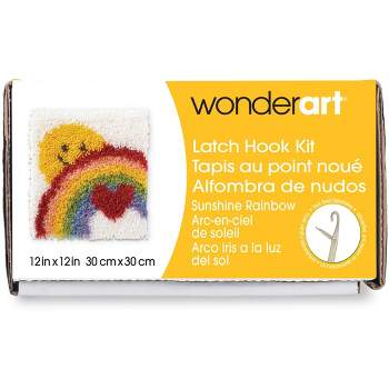 LARGE 15x20 WonderArt Latch Hook Kit Swingin Monkey w Hook Tool