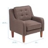 ECR4Kids Frankie Arm Chair, Raisin - 2 of 4