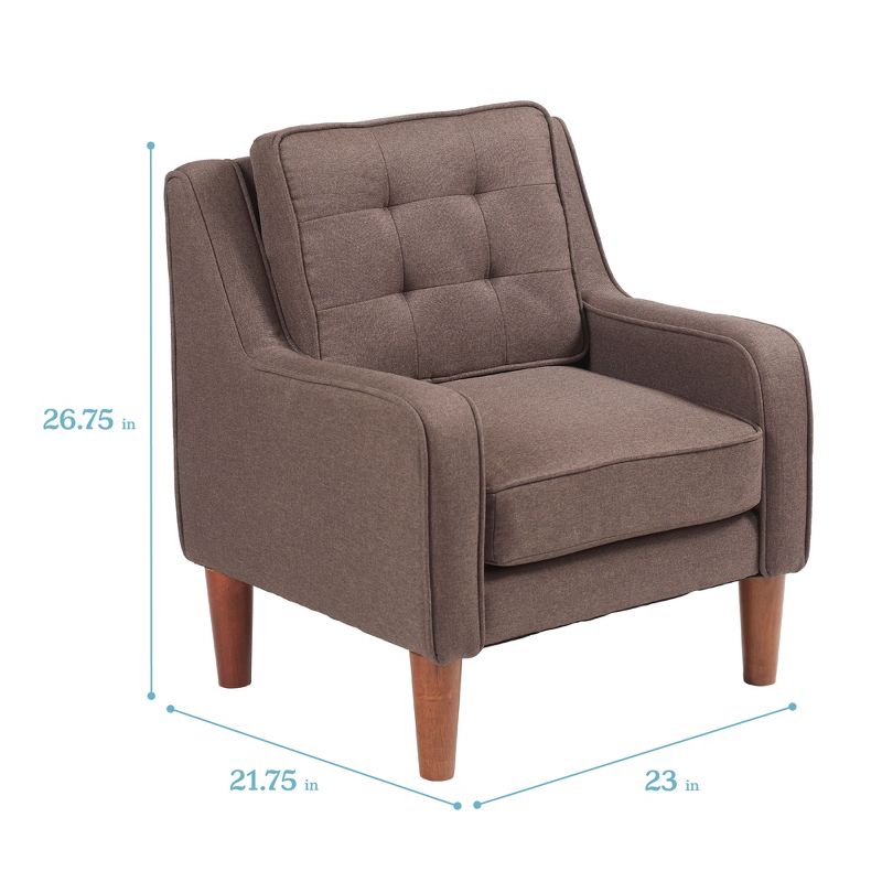 ECR4Kids Frankie Arm Chair, Kids Furniture, Raisin, 3 of 12