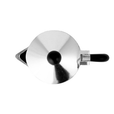 Bialetti 3 Cup Moka Stovetop Espresso Maker - Silver: Aluminum, Manual, Hand Wash, Glossy, Ground Coffee, Mesh Filter