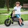 Qaba Kids Motorcycle with Twist Grip Throttle, 12V Electric Motorcycle with Training Wheels, Rear Suspension, Music for Aged 3-6 Years - 3 of 4