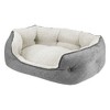 Arlee Home & Pet Cozy Orthopedic Eco-Friendly Durable Dog Bolster Bed - Charcoal Gray - M - 3 of 4